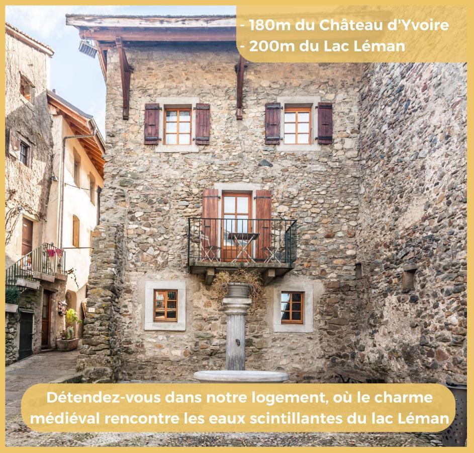 Maison En Duplex I Yvoire I Lac Leman I Medievale Exterior foto